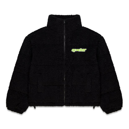 BLACK SHERPA PUFFER JACKET