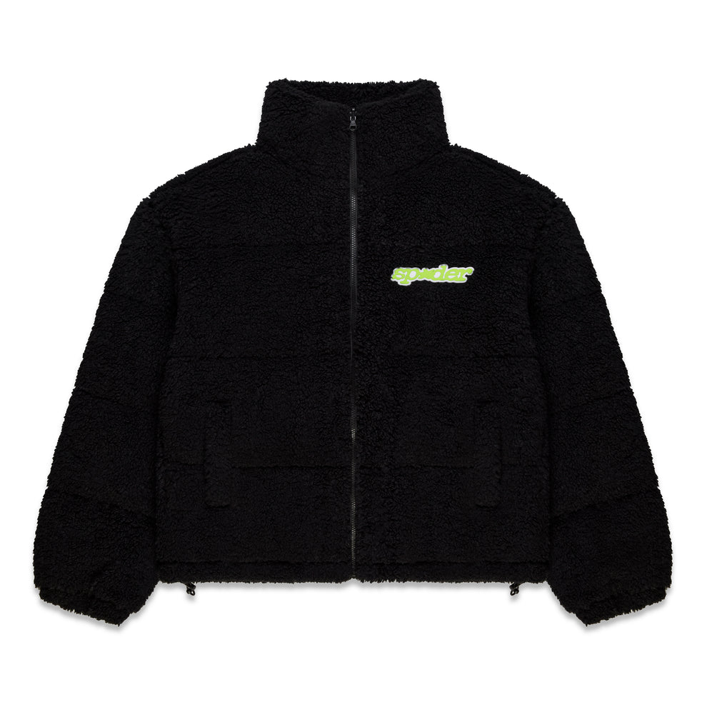 BLACK SHERPA PUFFER JACKET