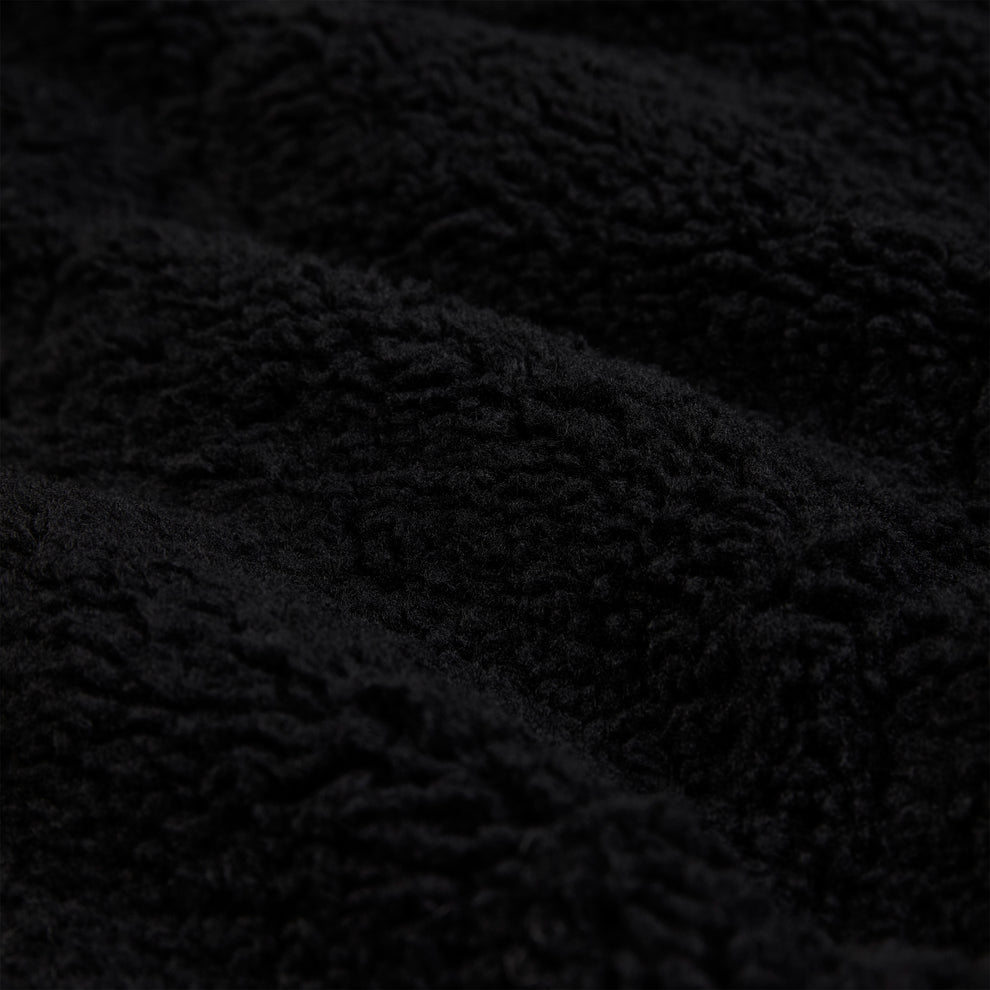 BLACK SHERPA PUFFER JACKET