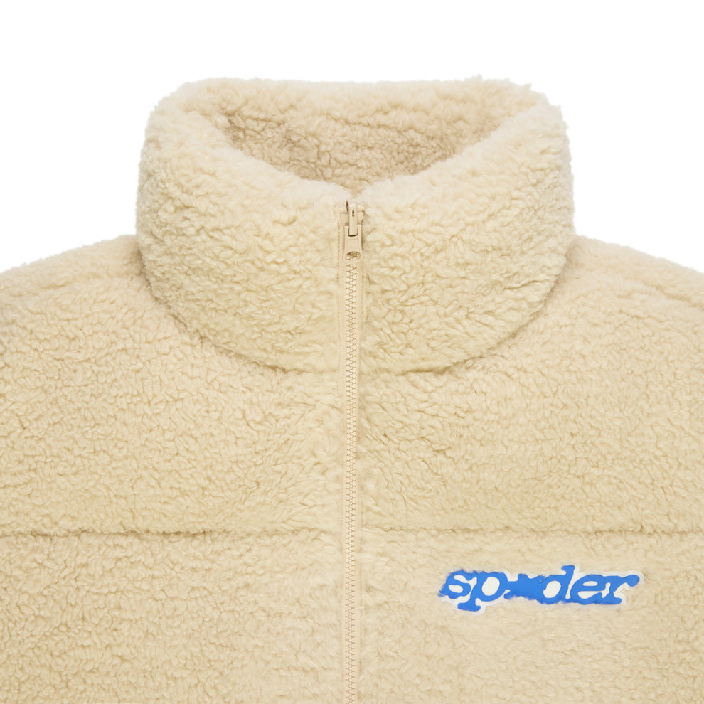 CREAM SHERPA PUFFER JACKET