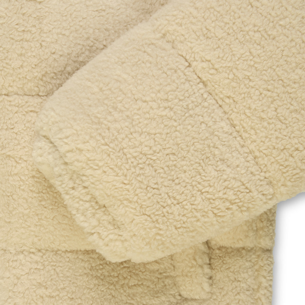 CREAM SHERPA PUFFER JACKET