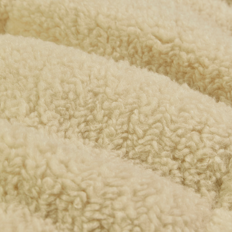 CREAM SHERPA PUFFER JACKET