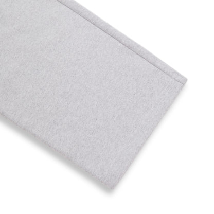 Light gray wide-leg sweatpant made of 100% cotton fleece.