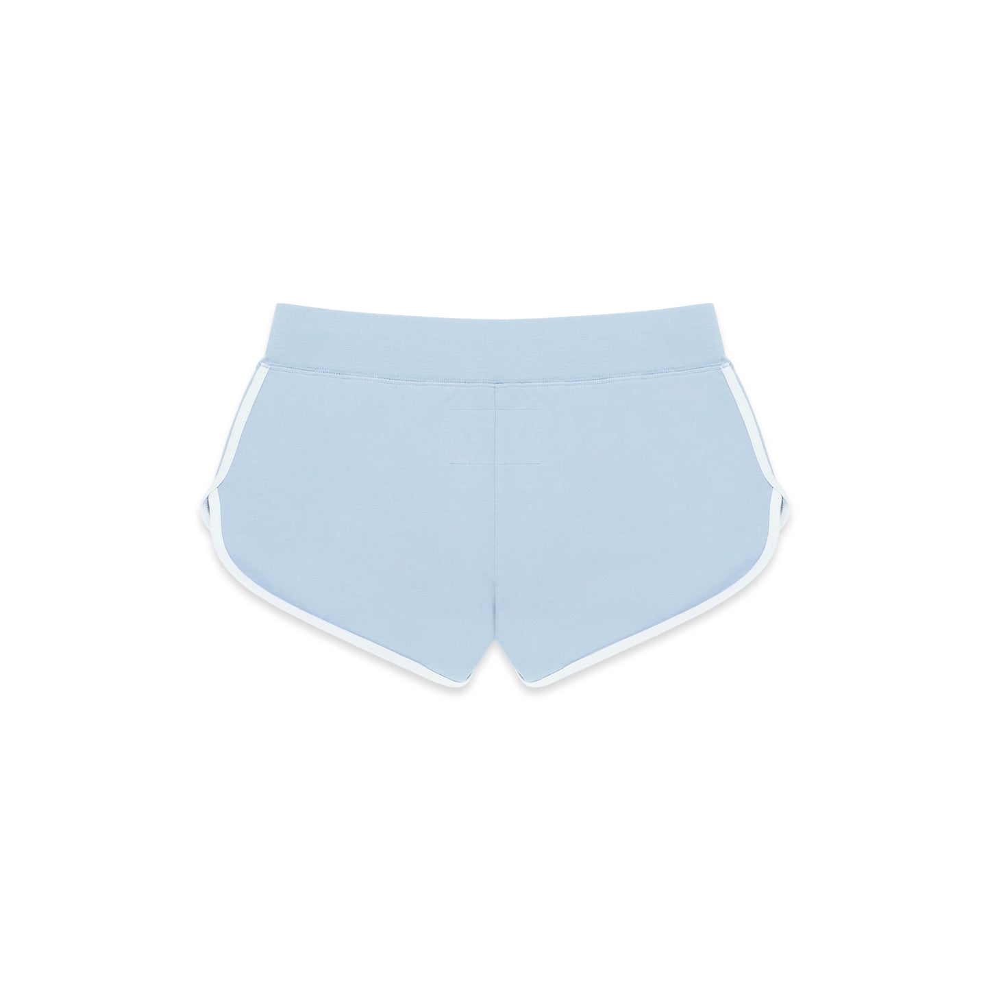 Light blue SP5 WIDE BOXER shorts with white trim, soft material, and elastic waistband.