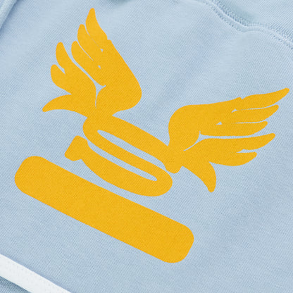 Light blue SP5 WIDE BOXER with a large yellow winged logo and bar graphic.