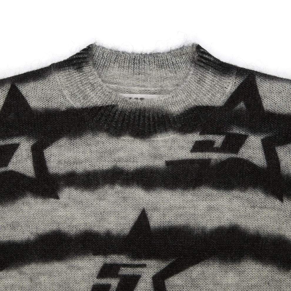 BLACK 5STAR MOHAIR SWEATER