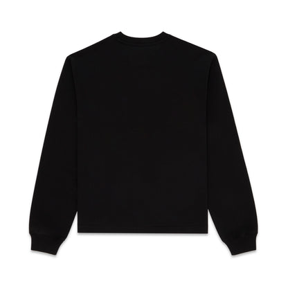Black 555 SP5DER LONGSLEEVE, 100% cotton, standard fit with ribbed collar and cuffs.