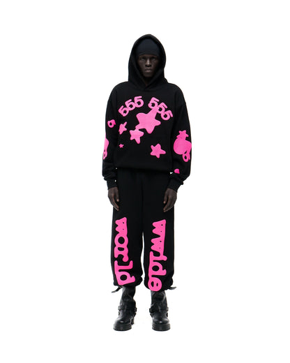 BLACK BELUGA ANGEL NUMBER HOODIE