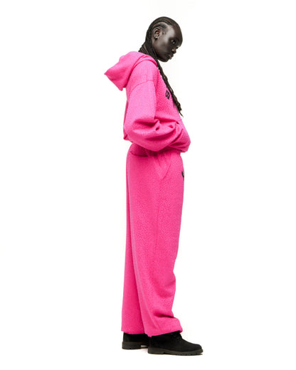 PINK VVS HOODIE ON MODEL