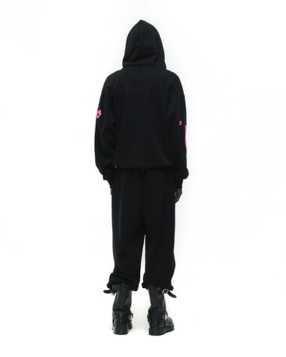 BLACK BELUGA ANGEL NUMBER HOODIE