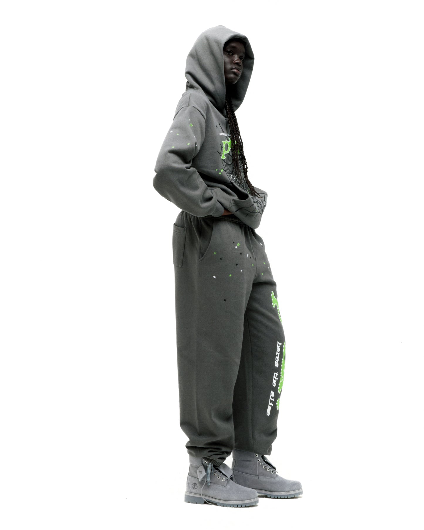 SLATE PUNK V2 HOODIE ON MODEL