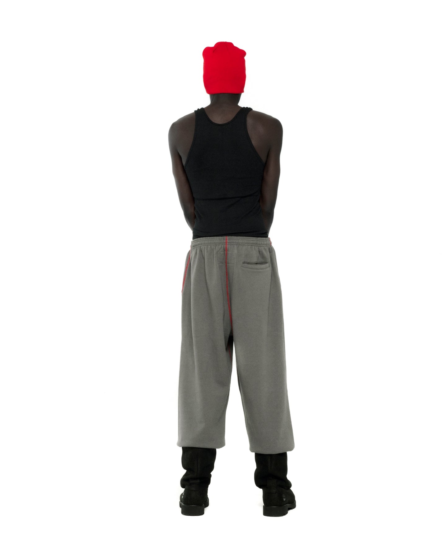 SLATE GREY ARCHIVE CONTRAST SWEATPANT ON MODEL