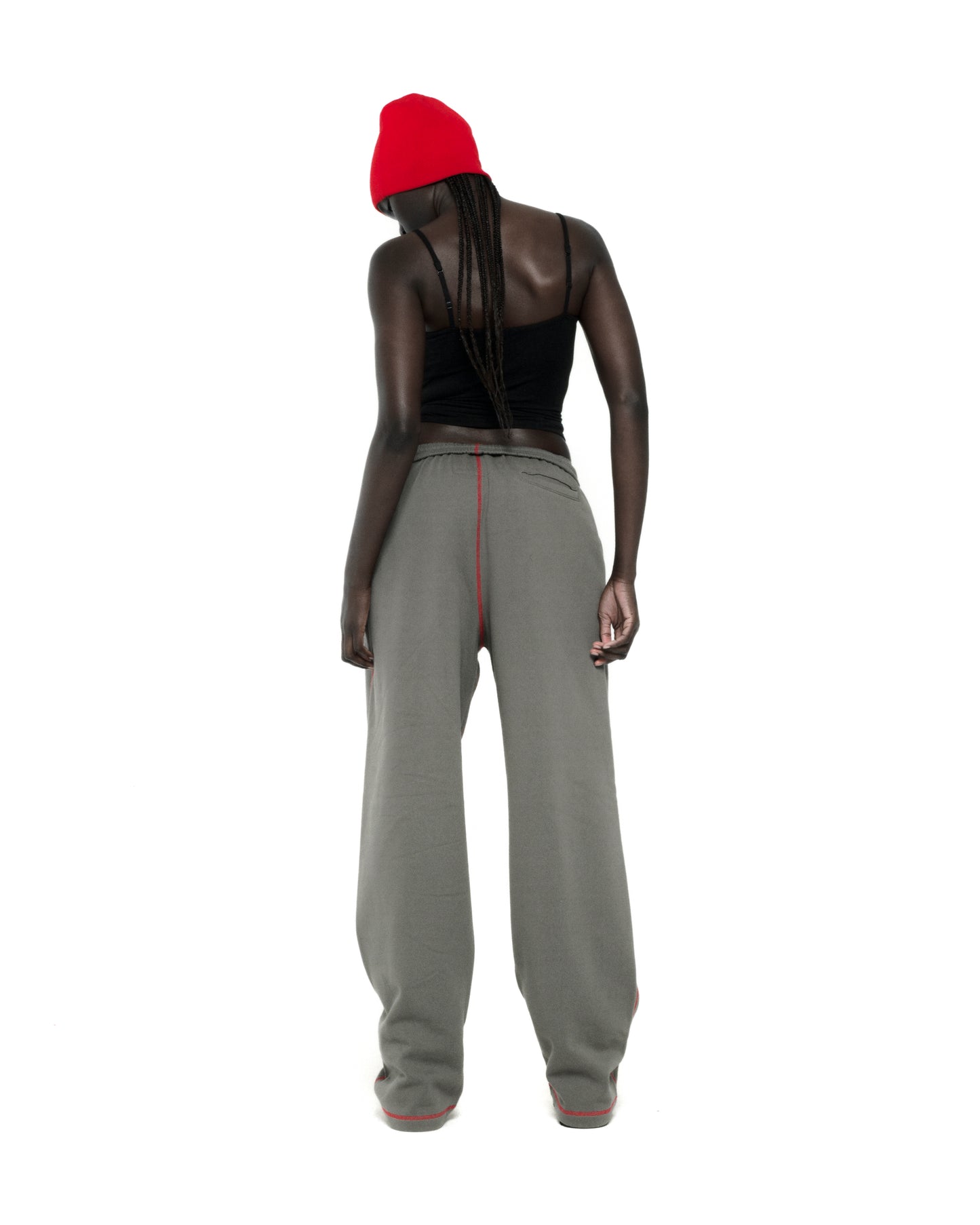 SLATE GREY ARCHIVE CONTRAST SWEATPANT ON MODEL
