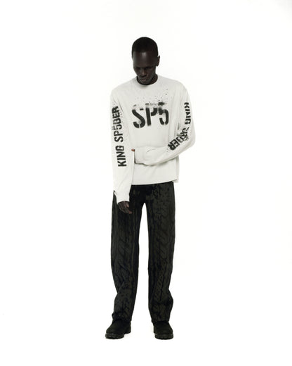 SPORT GREY WWWEB LONGSLEEVE ON MODEL